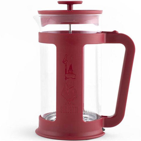 Bialetti - Smart kaffepress 8 koppar 1L klar/röd